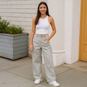 VTG KIKWEAR Nylon Parachute Baggy Pants, Unisex 28